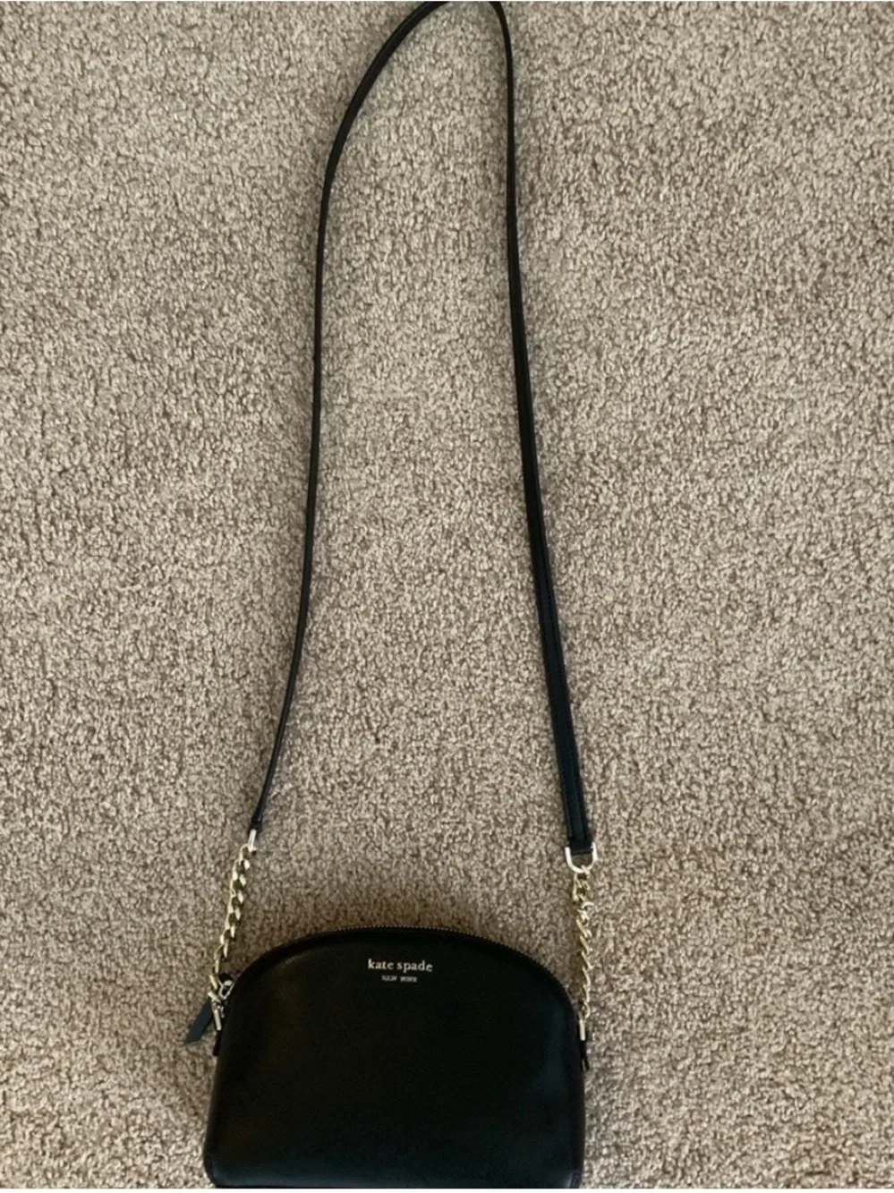 Kate Spade Black and Gold Crossbody Bag